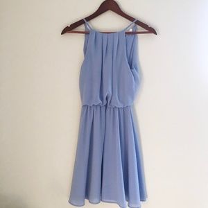 Lush Blouson Chiffon Skater Dress